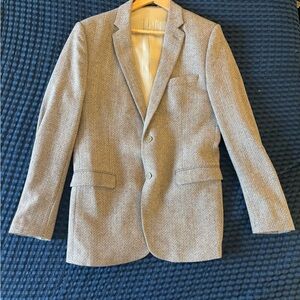 Aspetto Men’s Dress Coat – Light Brown Herringbone – Size 34L
